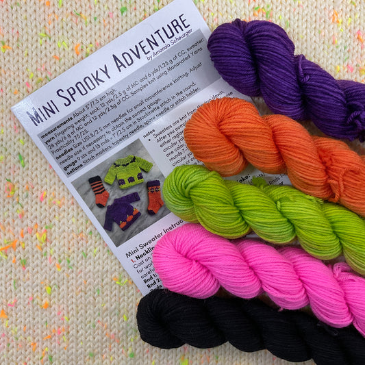 Mini Spooky Sweater & Sock Adventure Set plus Printed Pattern