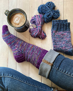 Double Exposure Socks Printed Pattern