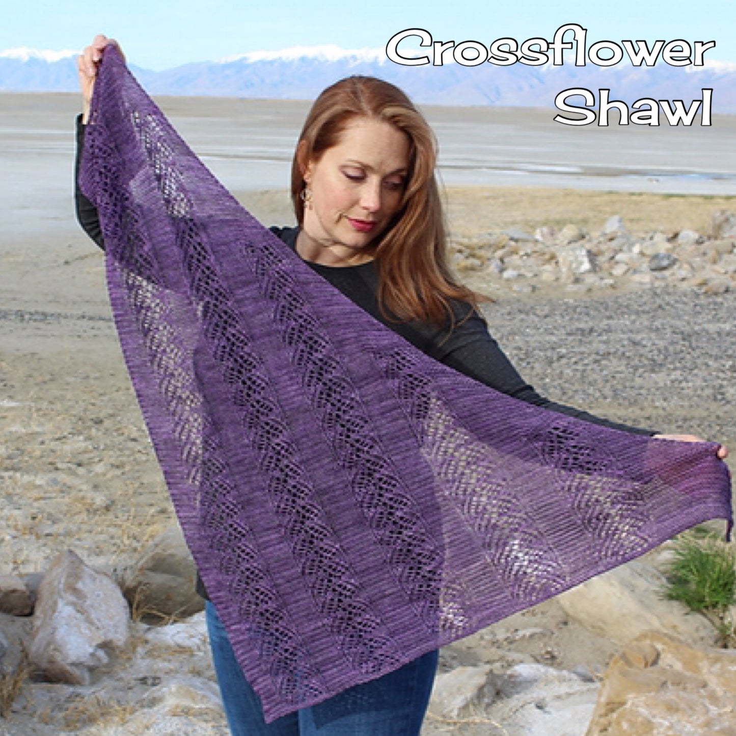 Crossflower Shawl Printed Pattern