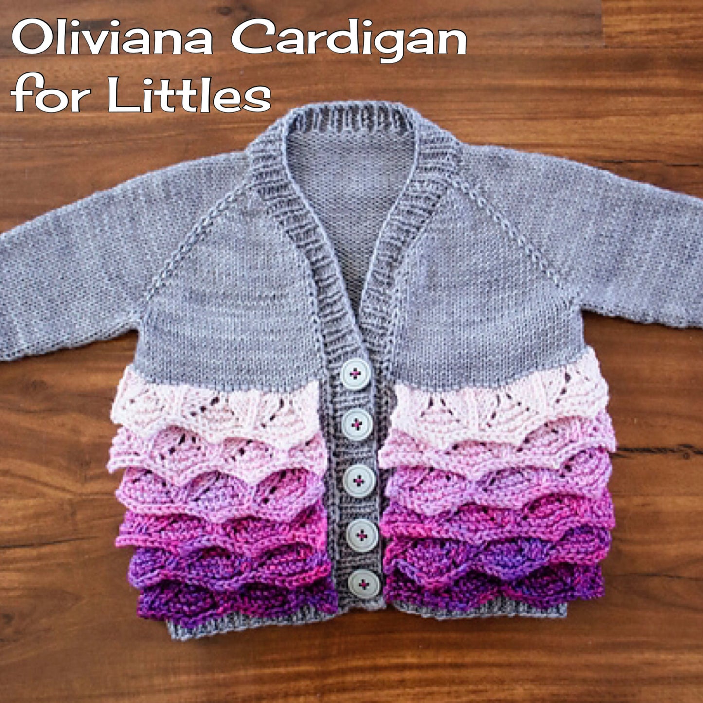 Oliviana Cardigan for Littles Printed Pattern