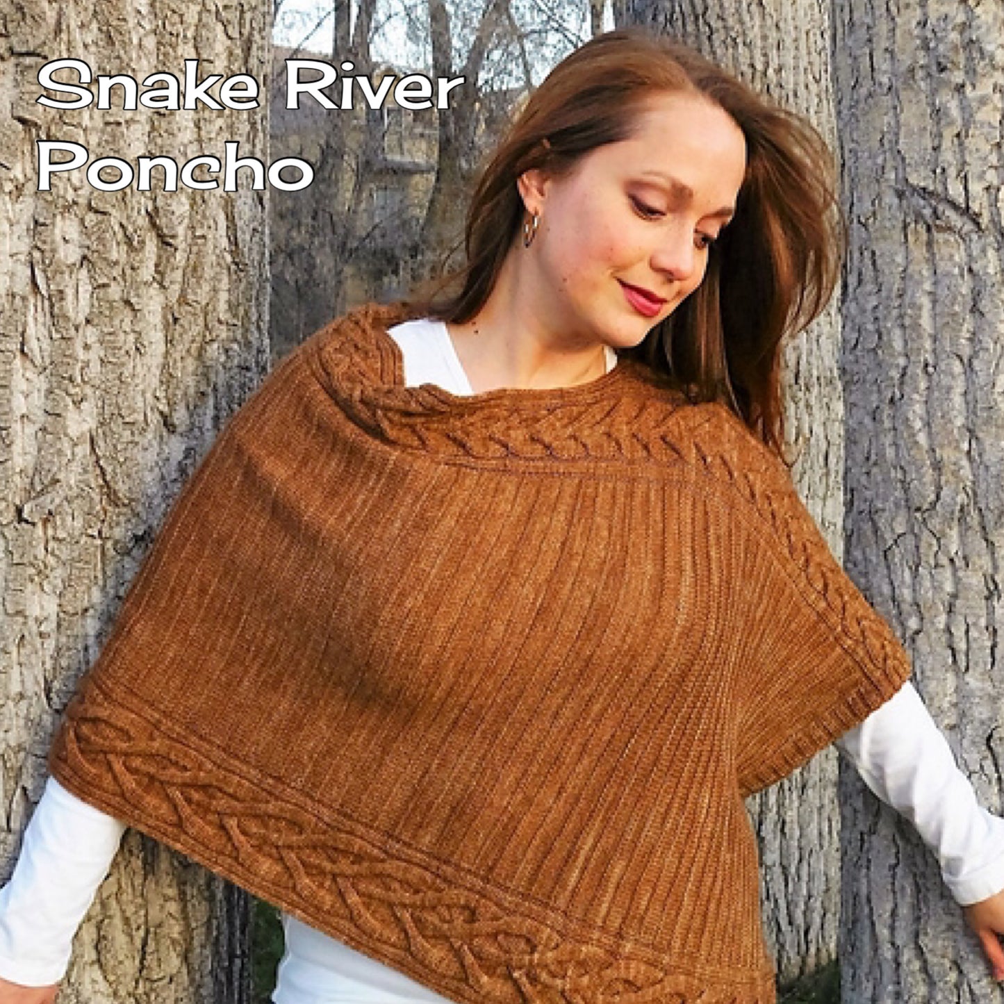 Snake River Poncho Printed Pattern