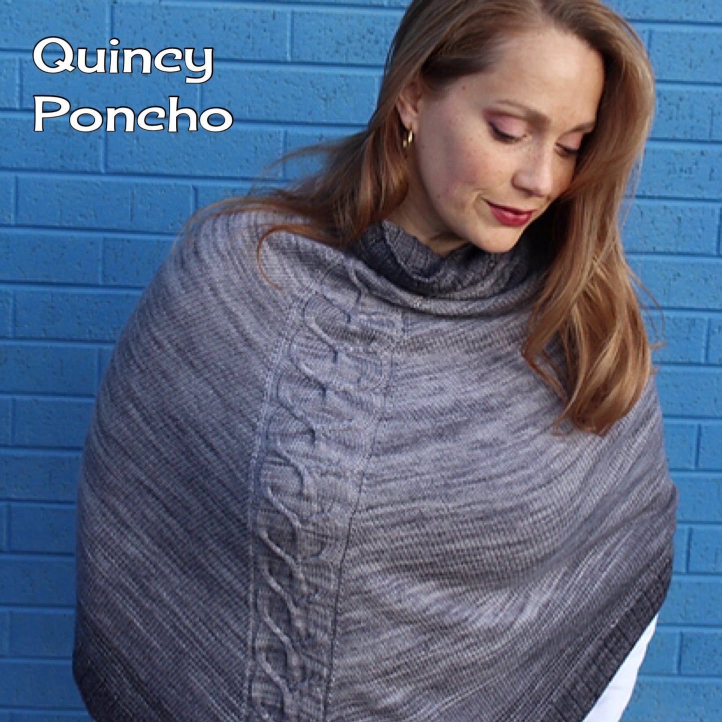 Quincy Poncho Printed Pattern