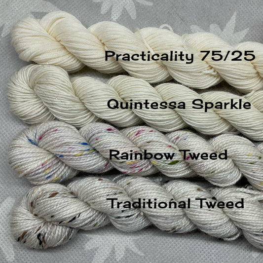 Bumble (off white) Fingering Weight Mini Skein