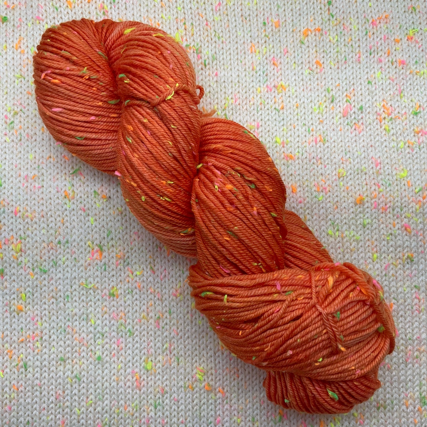 Citrus Charm Neon Tweed Fingering