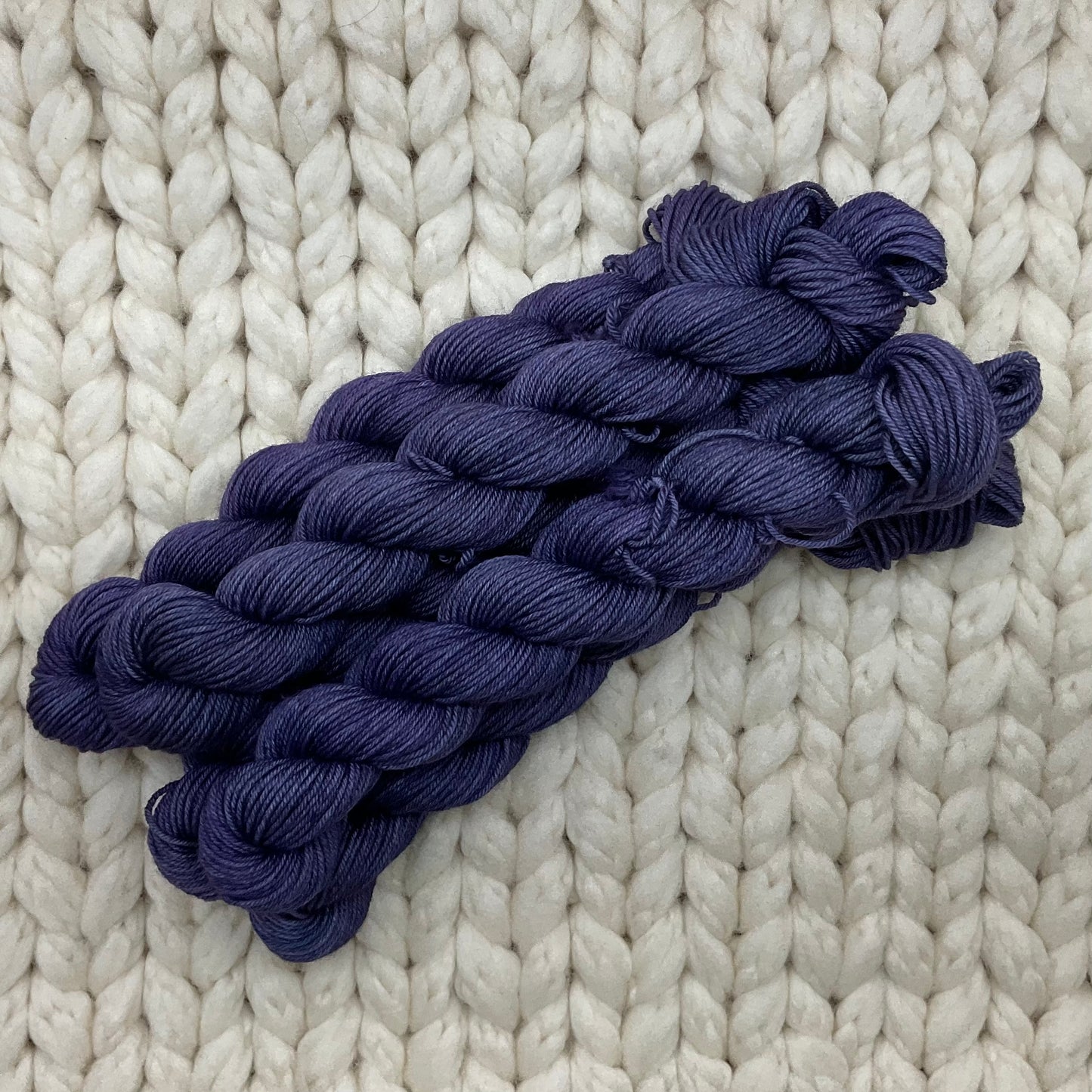 OOAK Deep Purple Venti Practicality 75/25 Mini Skein