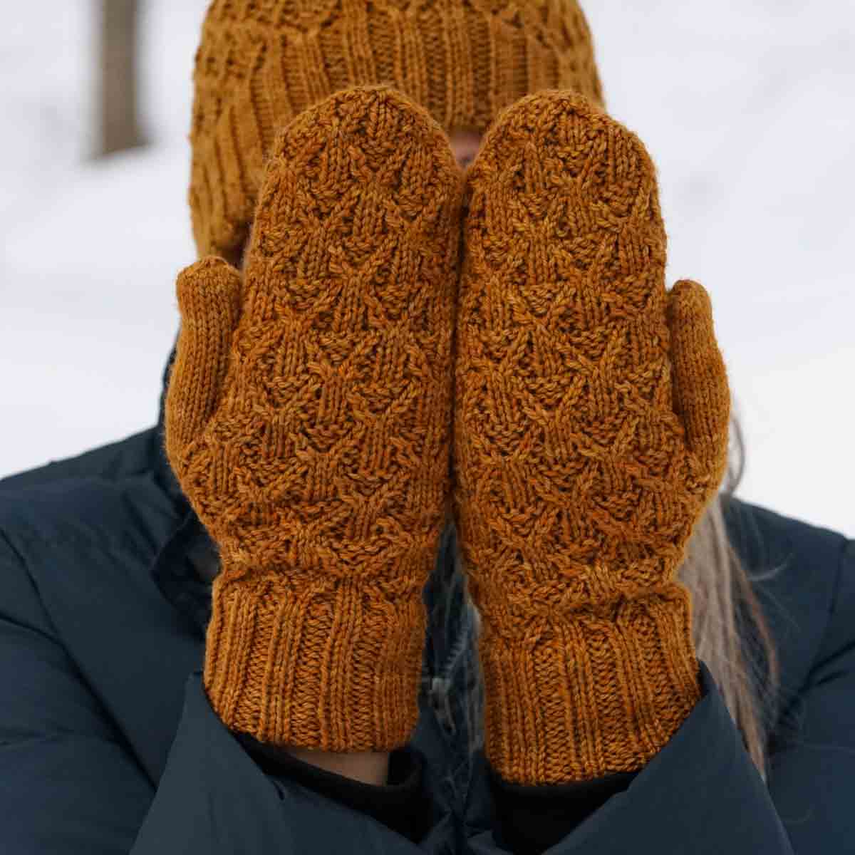 Solar Power Hat and Mittens