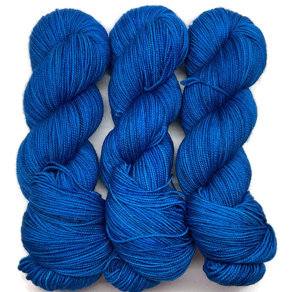 A Lovely Shade of Blue - Ewe-nique 6 full skeins of Scrumptious HT