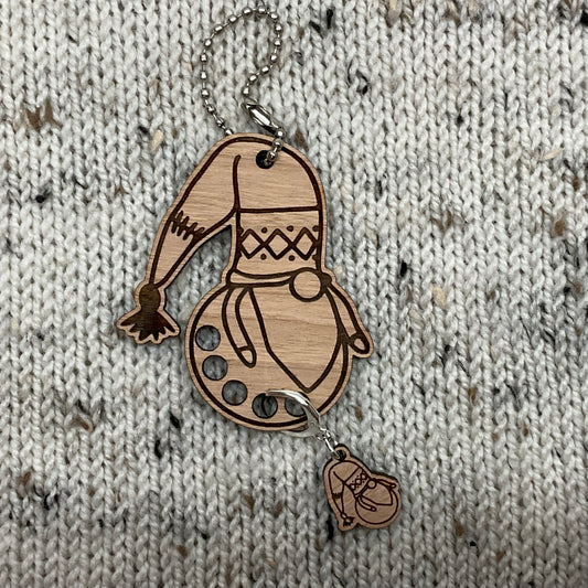 Gnatalia Stitch Marker Holder & Stitch Marker