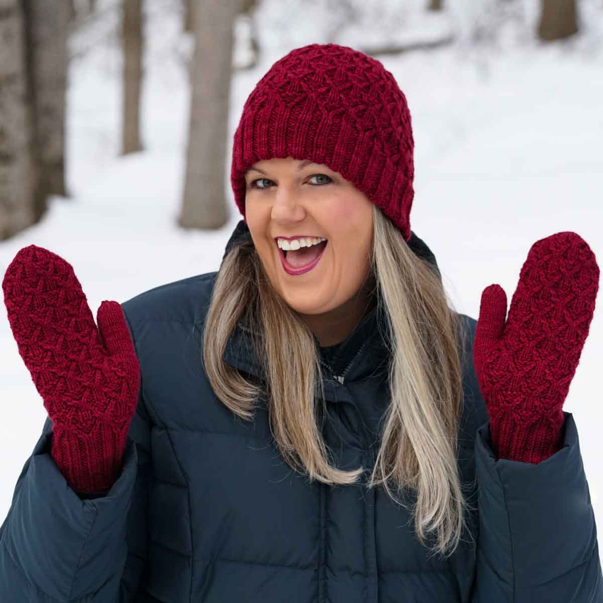 Solar Power Hat and Mittens