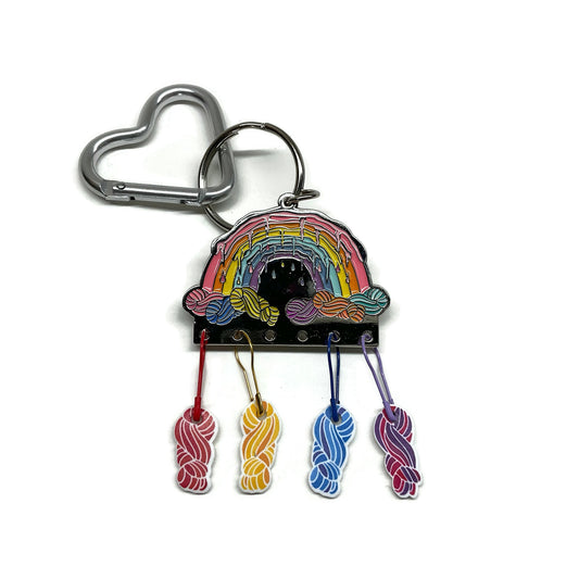 Ltd Ed Icicles and Rainbows Stitch Marker Holder