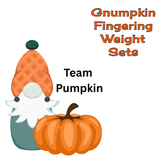 Gnumpkin Fingering Weight sets - Team Pumpkin