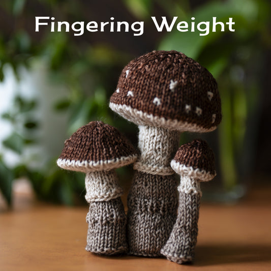 Wee Mushroom Trio - Fingering Weight