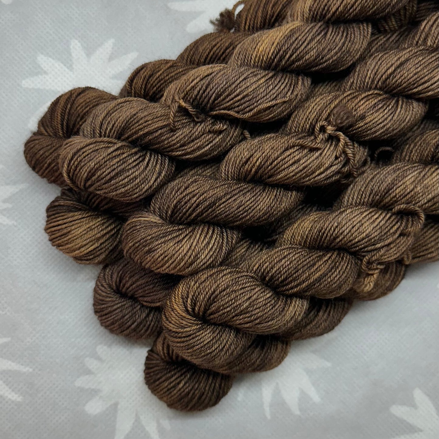 OOAK Brown Venti Practicality 75/25 Mini Skein