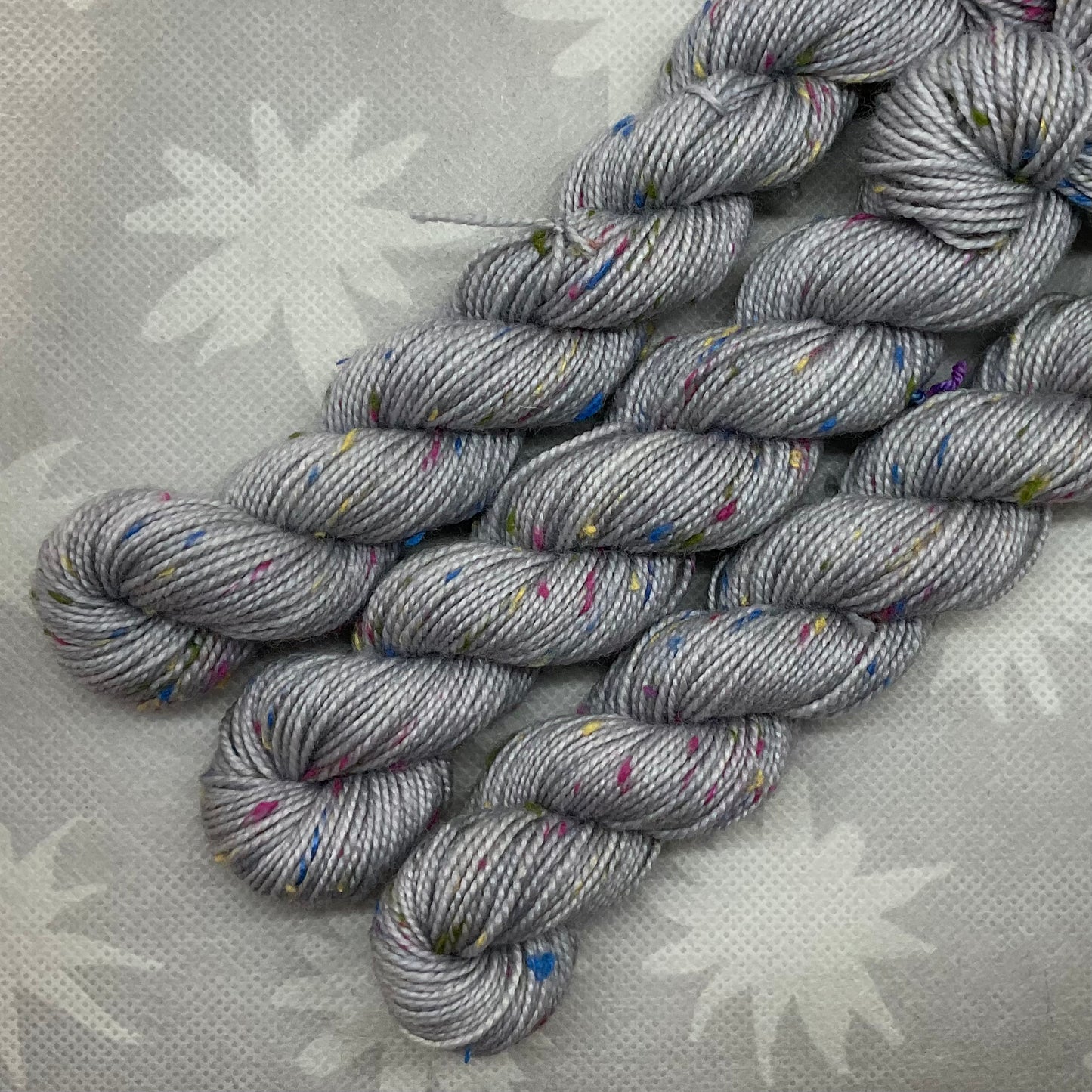 Morning Mist Rainbow Tweed Mini Skein