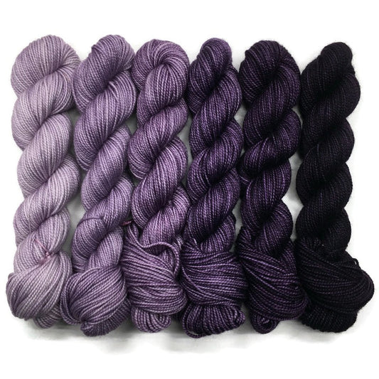 Plum Good Time Six Pack Half Skein Set