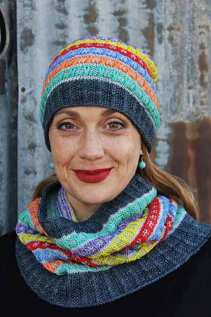 Knit Kit - Rainbow Hat and Cowl Set – Lion Brand Yarn