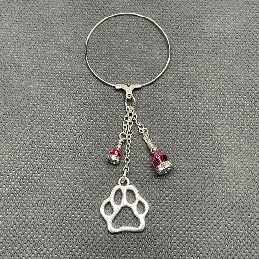 Tickled Pink Puppy Paws Bauble Bling