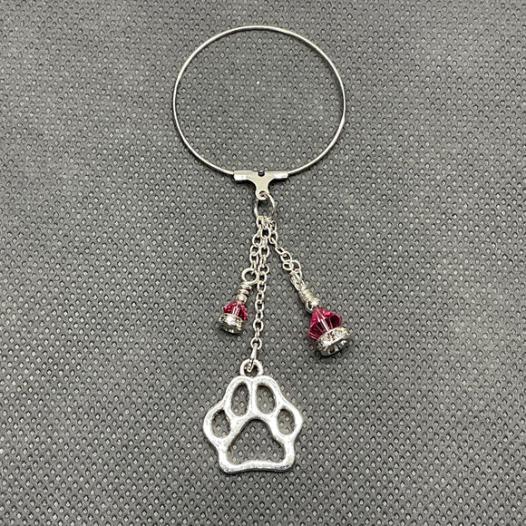 Tickled Pink Puppy Paws Bauble Bling