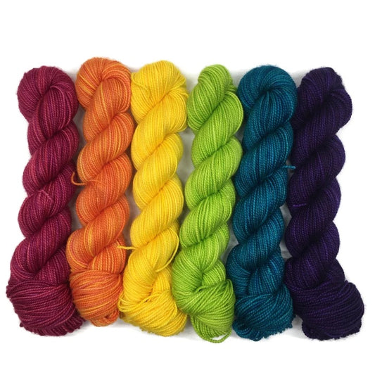 Daiquiri Half Skein Practicality 75/25 Six Pack Set