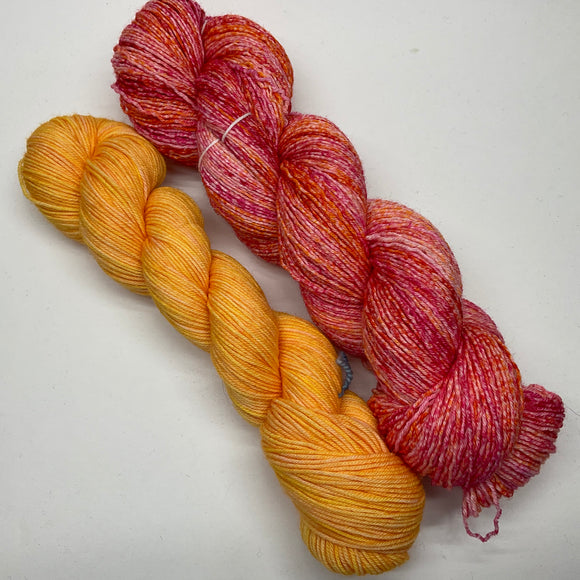 Orangey-Pinkish Sassy Sock Set